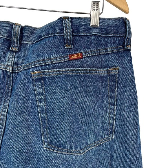 Vintage Rustler 38x30 Jeans Straight Leg Regular Fit Medium Wash Men’s - Picture 6 of 9